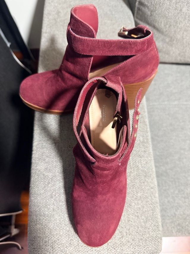 Botines Burdeos Suede Talla 38