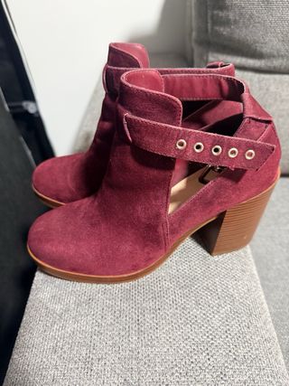Botines Burdeos Suede Talla 38