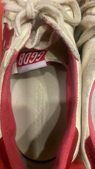 Golden Goose Ballstar rojas y blancas talla 32