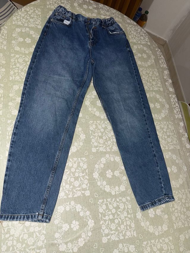 Pantalones Vaqueros Oscuros Pull&Bear Mujer