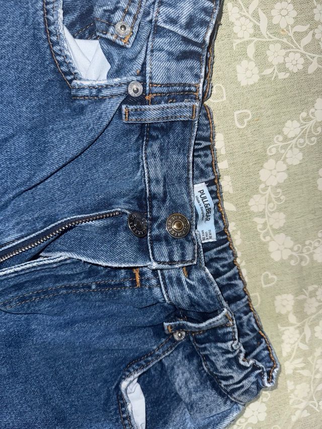 Pantalones Vaqueros Oscuros Pull&Bear Mujer