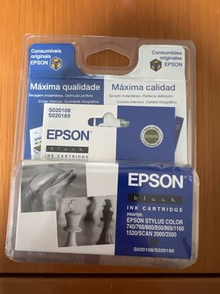 Cartucho Tinta Epson Negro S020108/S020189