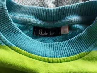 Sudadera Anabel Lee rayas azul y verde