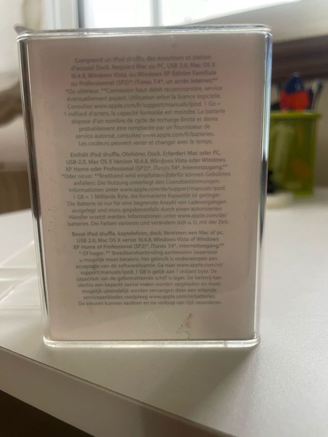 Caja Original iPod Shuffle Apple