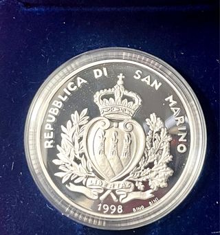 Moneta Argento 10000 Lire Ferrari 1988 Proof