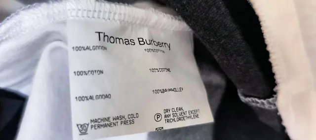 Polo Thomas Burberry Y2K Rayas Grises