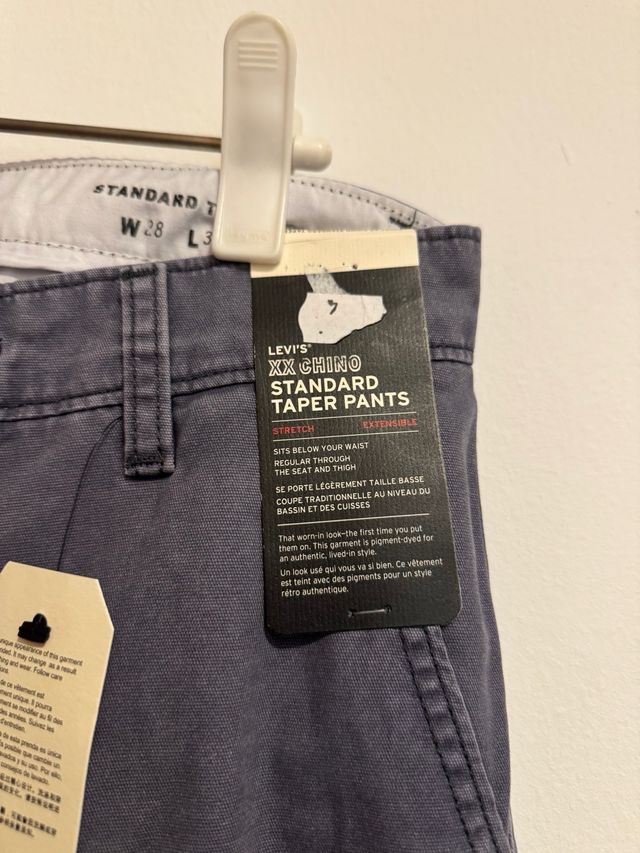 Calças Chinos Levi's Cinza Tamanho M