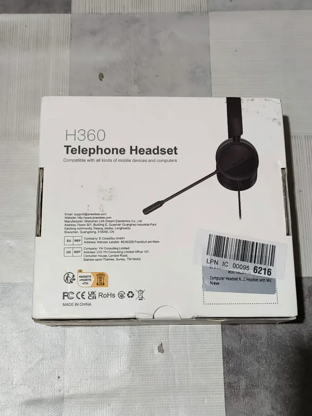 Auriculares New Bee H360 Ideal Teletrabajo Ligeros