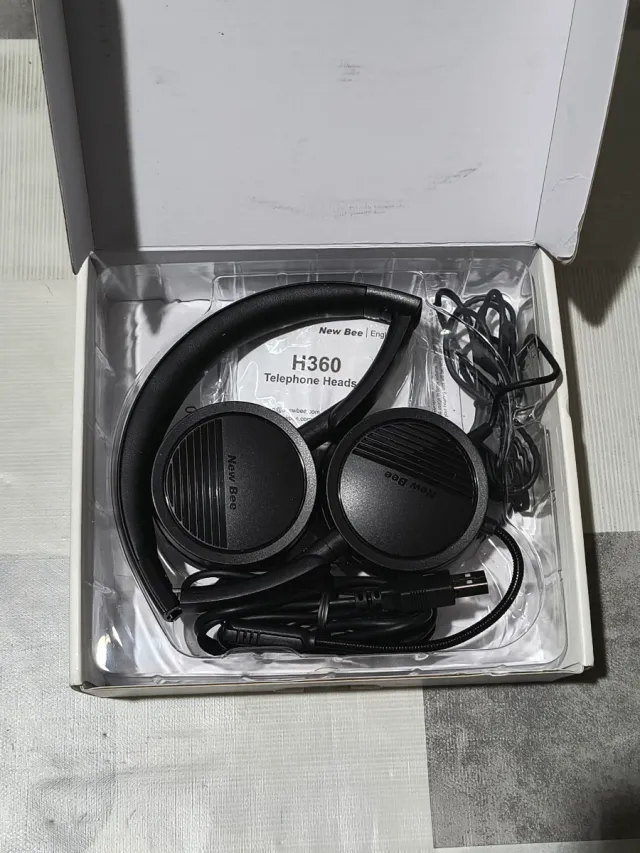Auriculares New Bee H360 Ideal Teletrabajo Ligeros