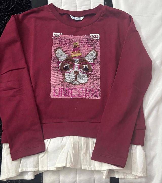 Sudadera niña Mayoral T.10-11 años (164cm).