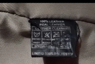 Chaqueta larga de cuero para hombre