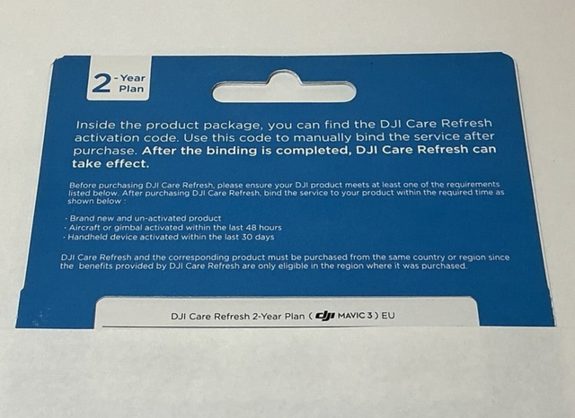 DJI Care Refresh 2 Anni Mavic 3 EU