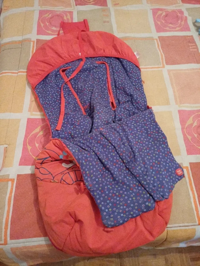 Saco para carrito de bebé con estampado de conejo