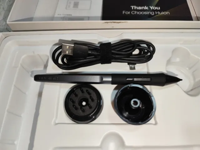 Huion Inspiroy H640P Tableta Gráfica Negra