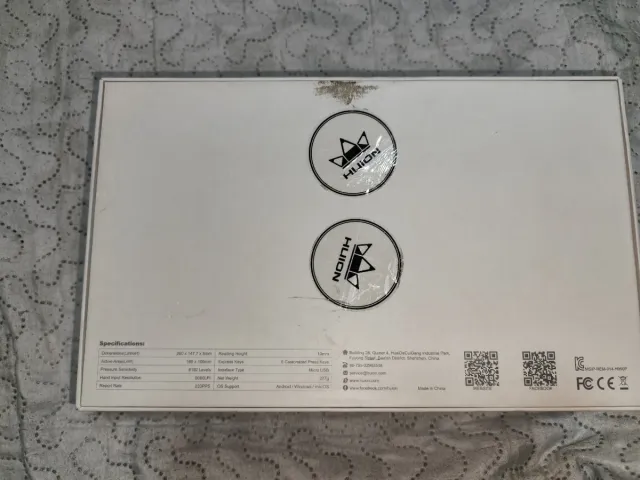 Huion Inspiroy H640P Tableta Gráfica Negra