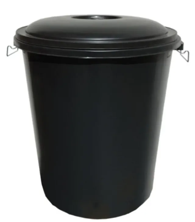 Cubo basura 100L plástico negro