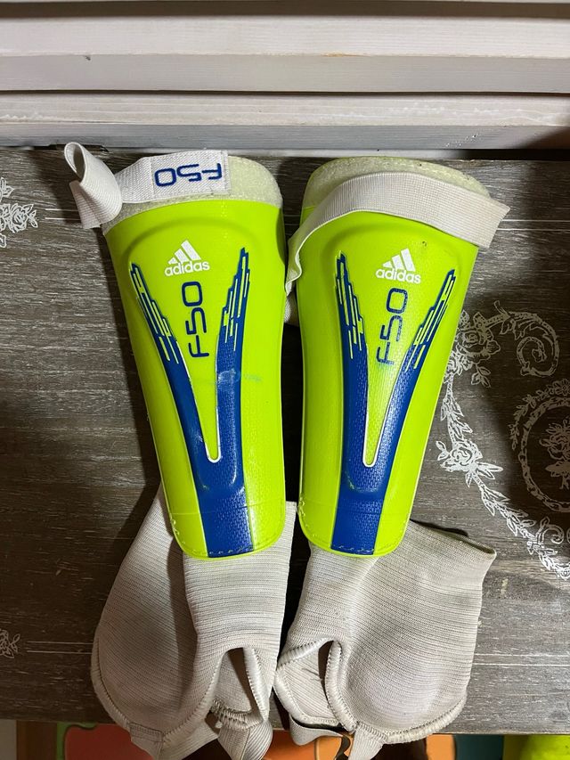 Espinilleras Adidas F50 Neon