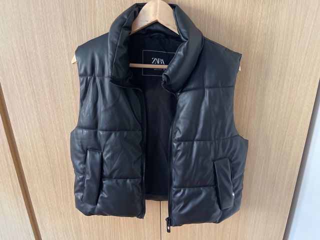 Chaleco acolchado Zara negro