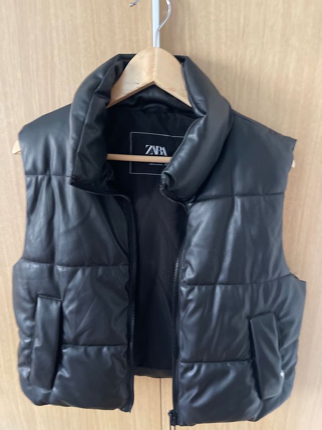 Chaleco acolchado Zara negro