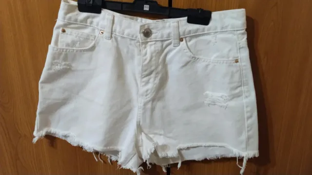 Shorts vaqueros tiro alto mujer