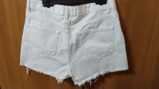 Shorts vaqueros tiro alto mujer