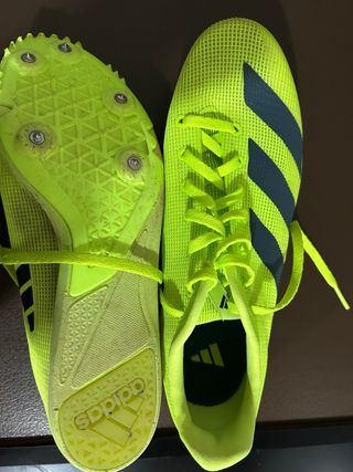 Zapatillas de clavos Adidas verdes