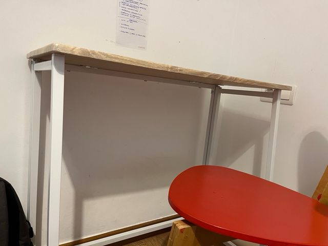 Escritorio plegable madera y metal