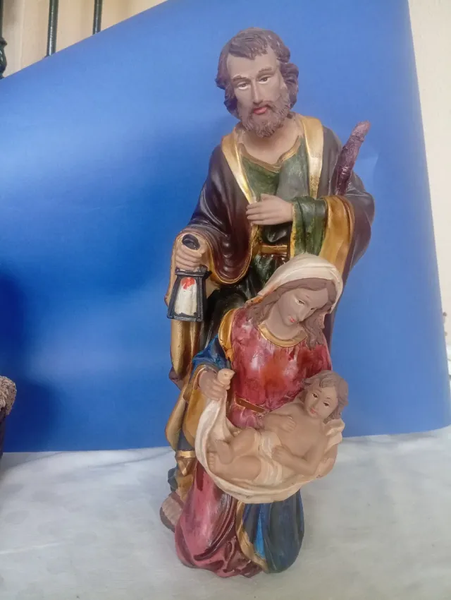 Figuras Belén Resina Sagrada Familia