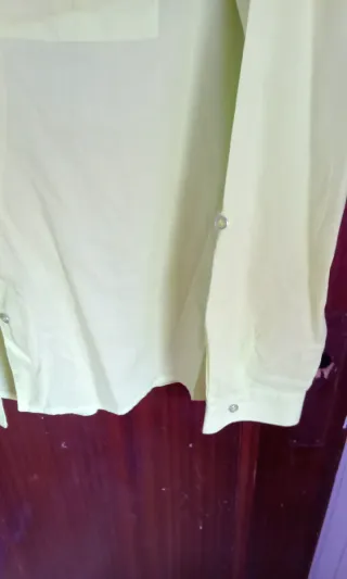 Blusa verde/amarilla con bolsillos