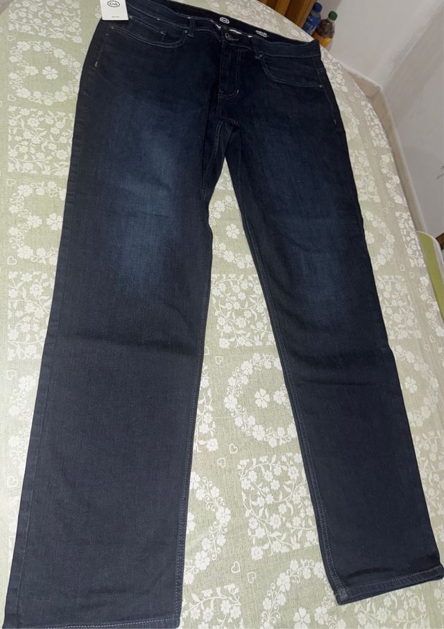 Pantalones Vaqueros Oscuros C&A Mujer Nuevos