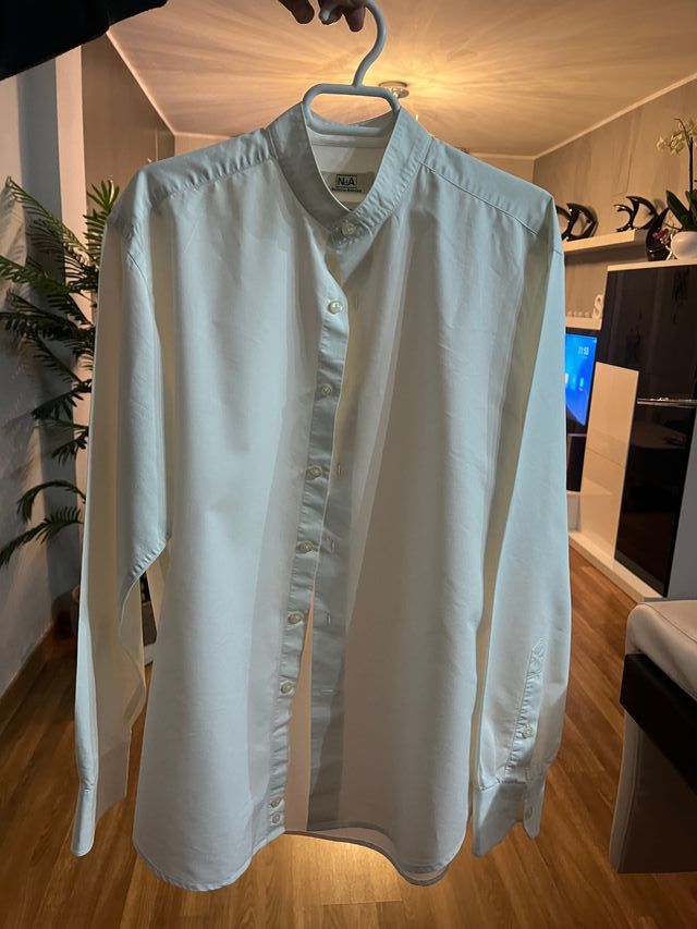 Camisa Cuello Mao Blanca