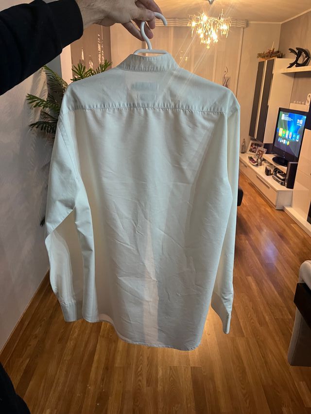 Camisa Cuello Mao Blanca