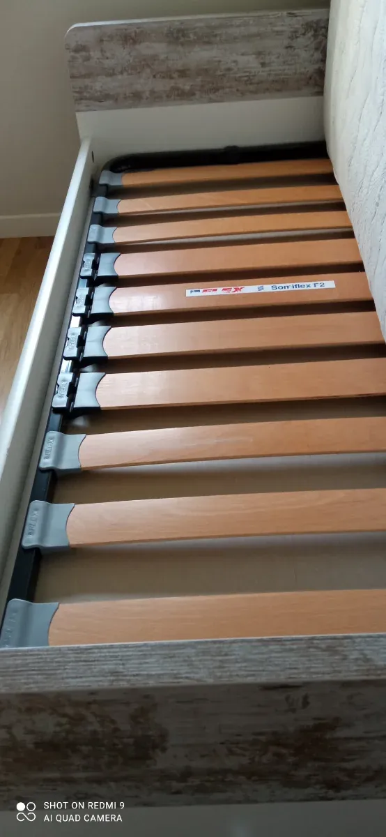 Cama nido 90x190 cm, sommier de laminas y colchón