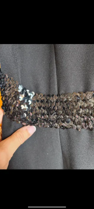 Mono negro lentejuelas LEGENDS