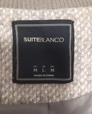 Abrigo gris jaspeado