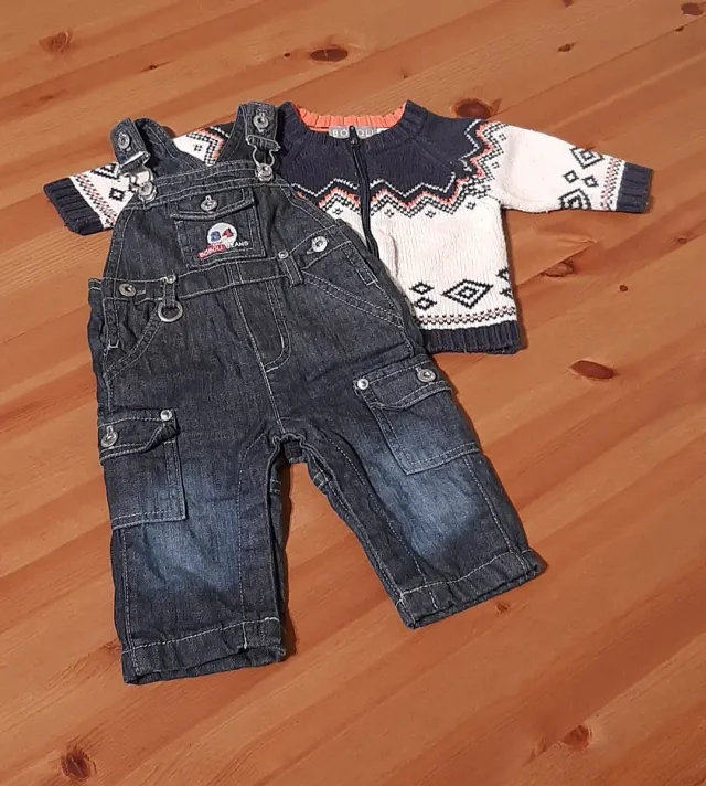 Conjunto bebé Boboli: Peto y Chaqueta