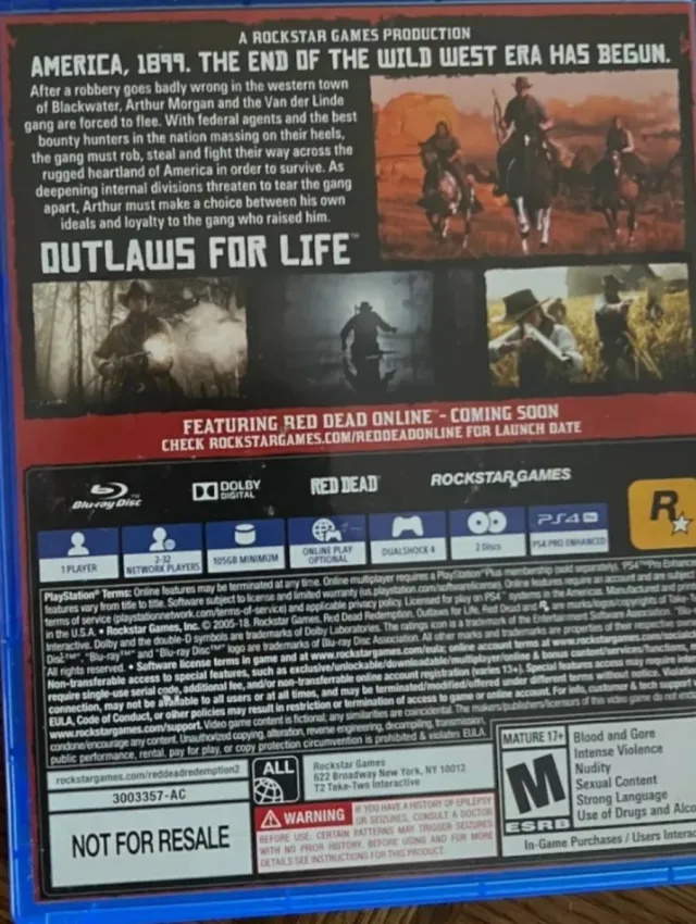 Red Dead Redemption 2 PS4