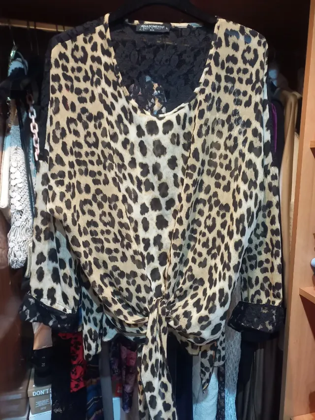 Camisa Rinascimento Animal Print Talla L