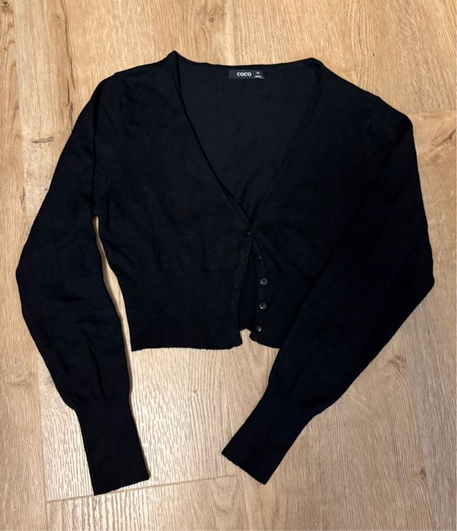 Chaqueta de punto COCO negra talla S