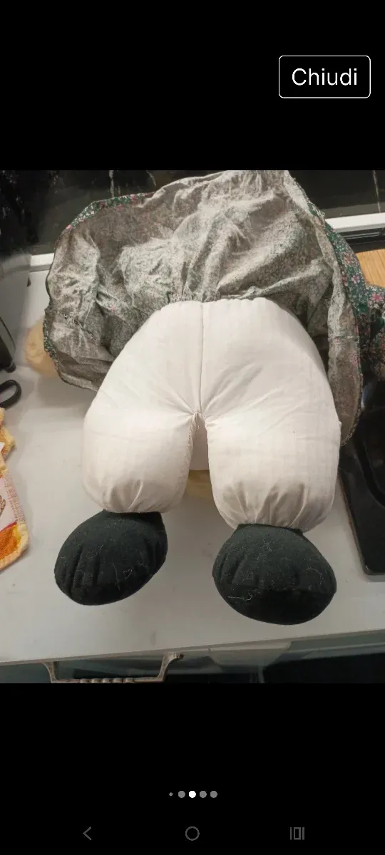 Orsetto peluche con vestito floreale