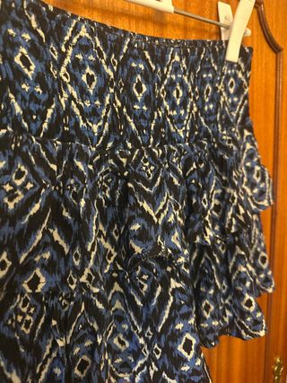 Falda pantalón Brownie estampada, cintura elástica