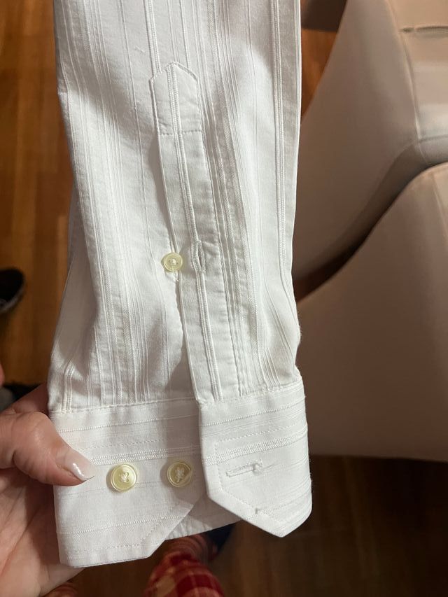 Camisa GIORDANO BASSO blanca hombre