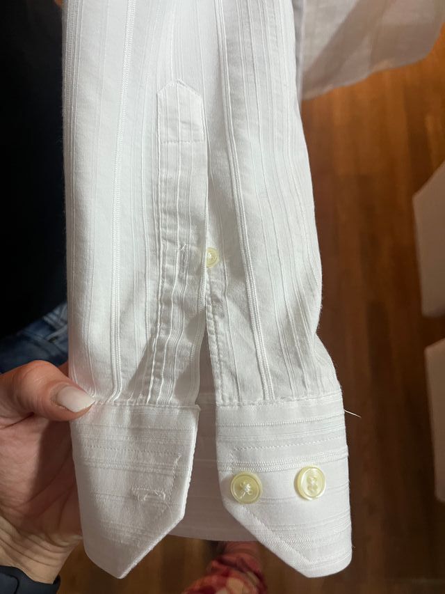 Camisa GIORDANO BASSO blanca hombre