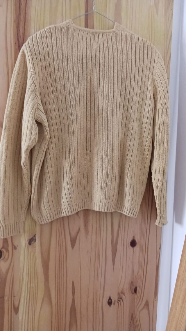 Jersey El Corte Inglés mostaza Trenzado