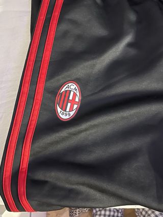 Pantalón Chándal AC Milan Adidas Negro Rojo
