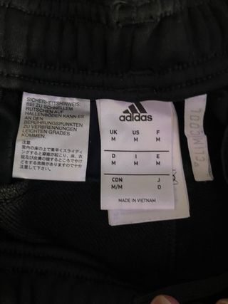 Pantalón Chándal AC Milan Adidas Negro Rojo