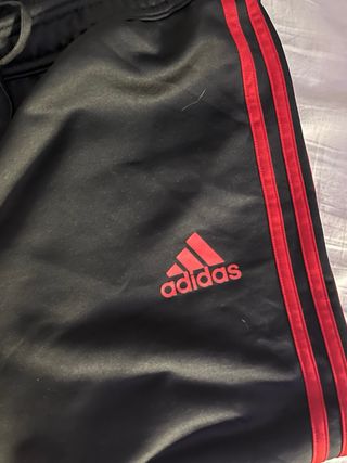 Pantalón Chándal AC Milan Adidas Negro Rojo