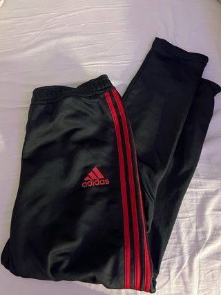 Pantalón Chándal AC Milan Adidas Negro Rojo