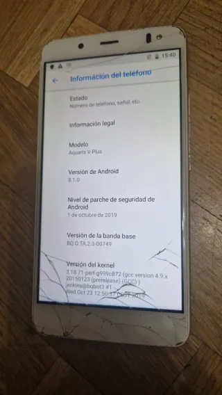 Bq Aquaris V Plus Plata