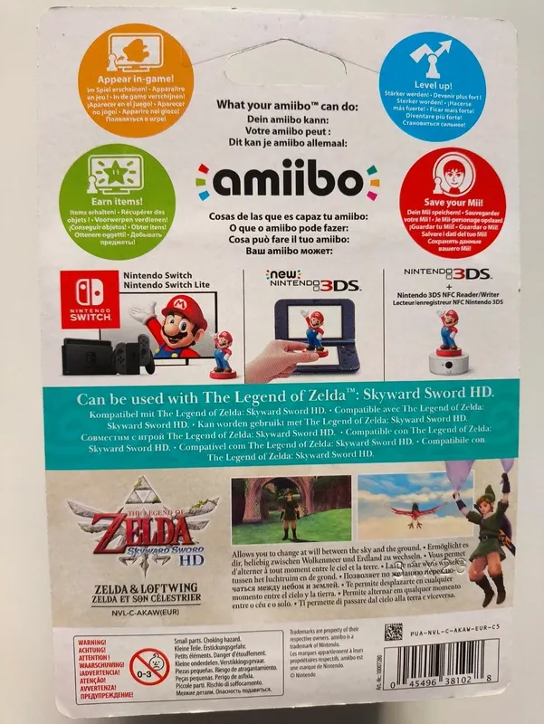 Figura amiibo Zelda & loftwing Nintendo nuevo